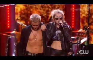 Billy Idol and Miley Cyrus