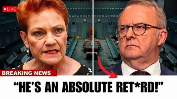 3 MINUTES AGO: Pauline Hanson