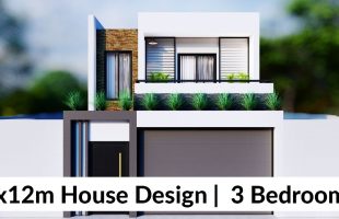 (6×12 Meters) Modern House Design